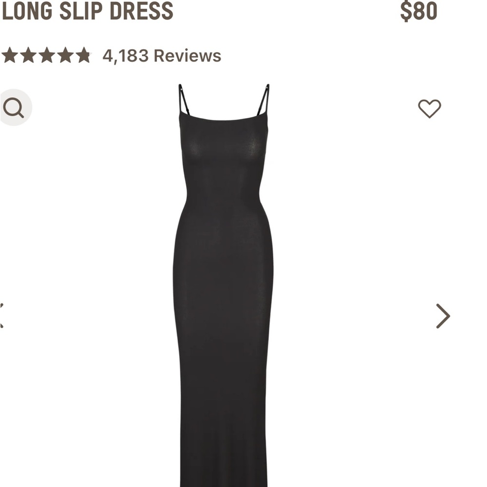 SKIMS LONG SLIP DRESS - Picture 5 of 11